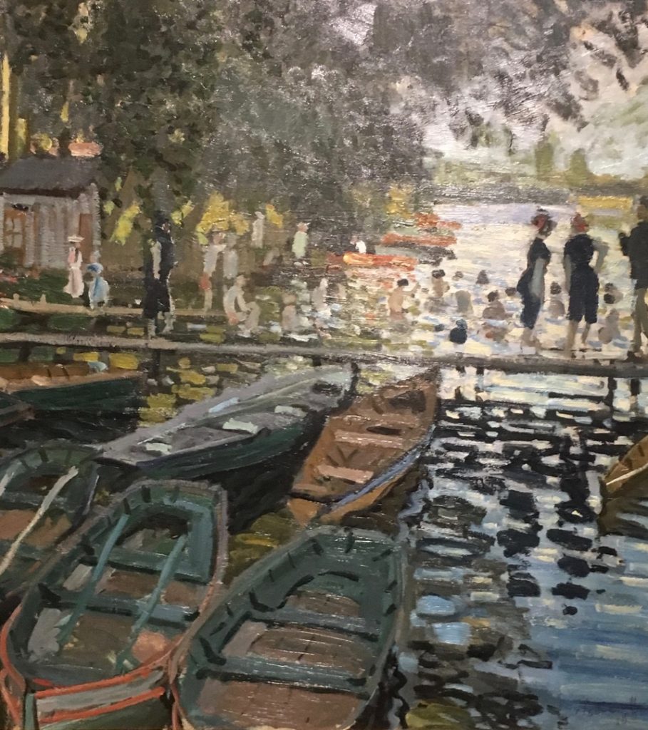 Bathers at La Grenouillére from the Monet Early Days exhibit at the Legion of Honor, San Francisco, CA