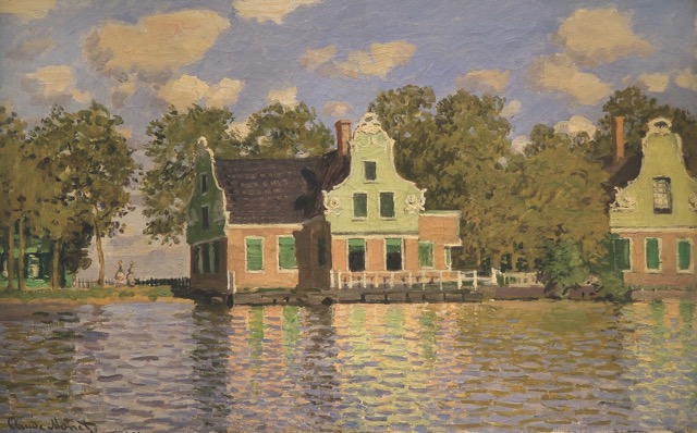 Houses by Zaan at Zaandam (1871) from the Monet Early Days exhibit at the Legion of Honor, San Francisco, CA