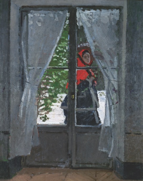 The Red Kerchief (1869) from the Monet Early Days exhibit at the Legion of Honor, San Francisco, CA