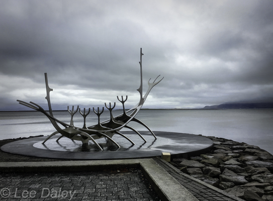 Reykjavik, Iceland, Sun Voyager sculpture