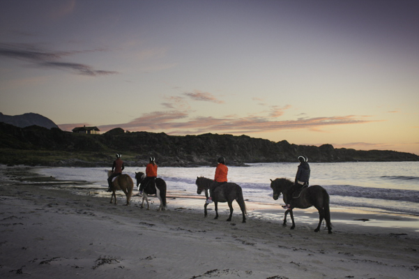 Norway, beach ride, Midnight Sun Looten Islands