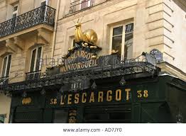 Paris, L'escargot Montorgueil Restaurant, progressive supper