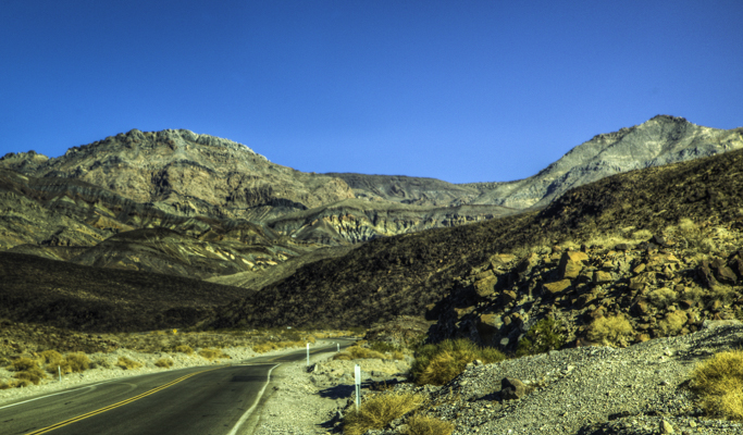 Entering the Panamint Mountains on Hwy-178 to join Hwy-190 into Death Valley National Park