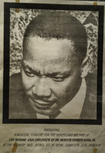 1967 Martin Luther King Benefit Poster, Summer of Love Exhibit, De Young Museum, Golden Gate Park, San Francisco, CA