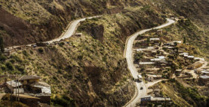 Road from Cusco and Chinchero to Urubamba, Peru