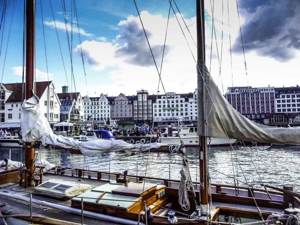 Bergen: Gateway to Norway's fjordsBergen,Norway, Coastline is dotted with islands and fjords, fjords, NorwayBergen is gateway to the fjords of Norway, Historic Bergen harbor, Bergen, Norwa