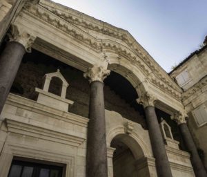 Peristyle of Diocletian's palace, Split, Croatia, Roman 5th century architecture, Croatia Islands Cruise