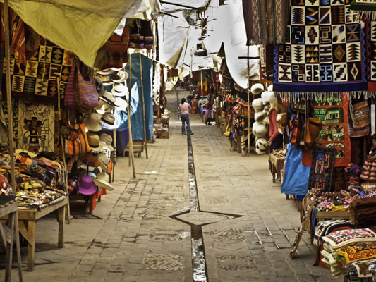 Pisac bazaar, Peru, Sacred Valley of the Inca