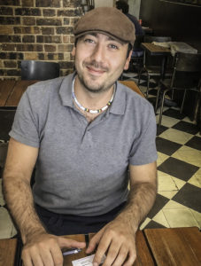 Paridre Raffa of di Loretta Pizza restaurant for Stepping out Solo in Paris to dine