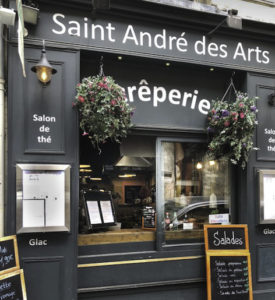 Crêperie-Saint André des Arts restaurant for Stepping out Solo in Paris to dine