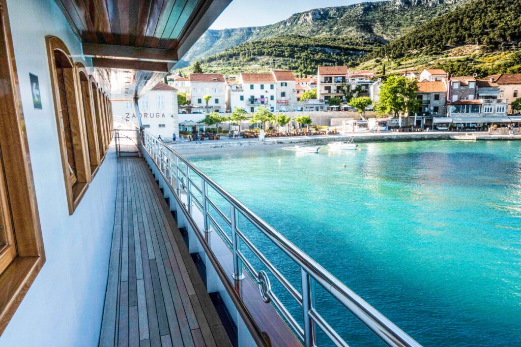 Katerina Lines "Futura" at Bol, Brac Island, Croatia, Dalmatian Islands cruise, Aegean Sea, Croatia Islands Cruise