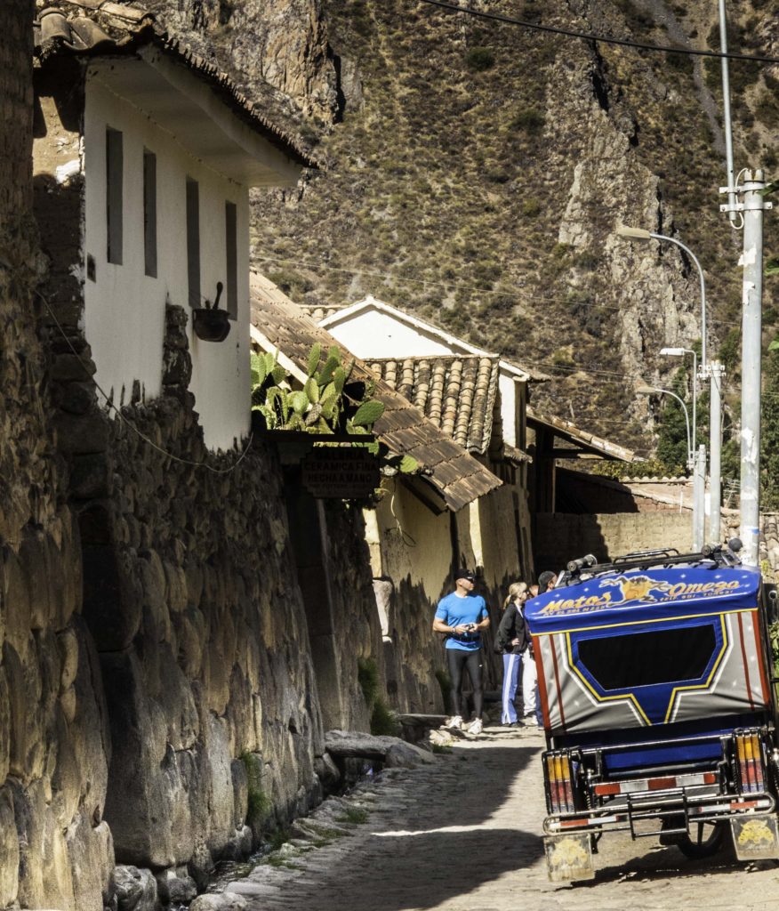 Once Inca imperial housing now tourist accommodations, Ollantaytambo, Road to Machu Picchu, Cusco region, Peru