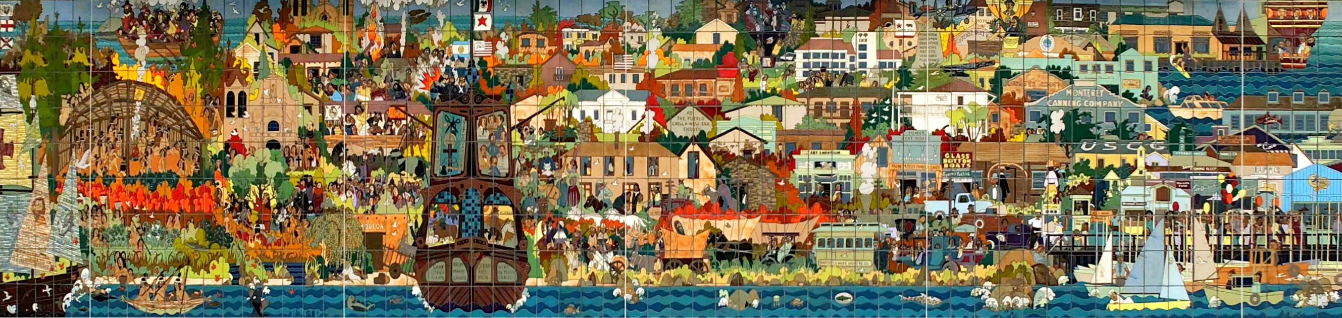 The Monterey Mural, Guillermo Wagner Granizo 1983, Monterey, California