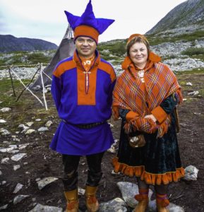 Hurtigen cruise on Midnatsol, Sami indigenous reindeer people, Norway