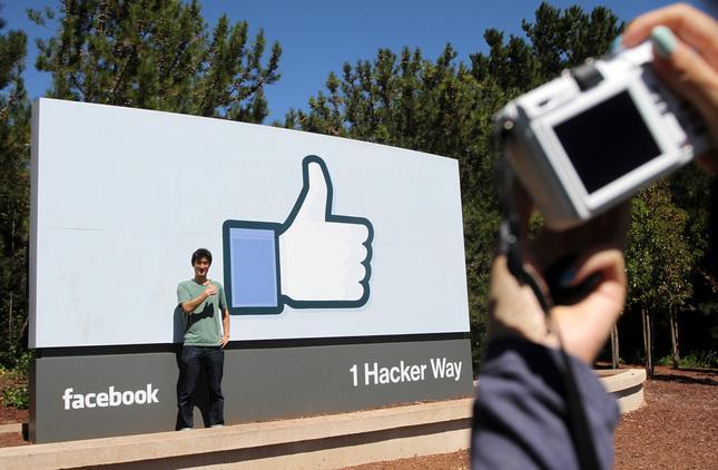 Popular selfie site at Facebook HQ. Photo: Kirstina Sangsahachart/Daily News
