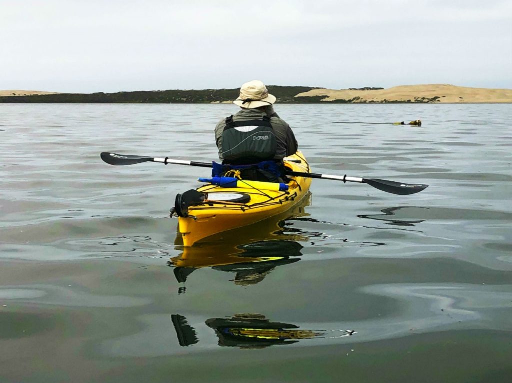 Kayaking on Moro Bay estuary, Moro Bay, California