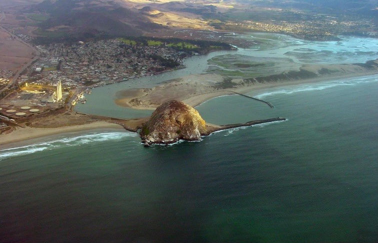 Morro Rock and Estuary, Moro Bay, California