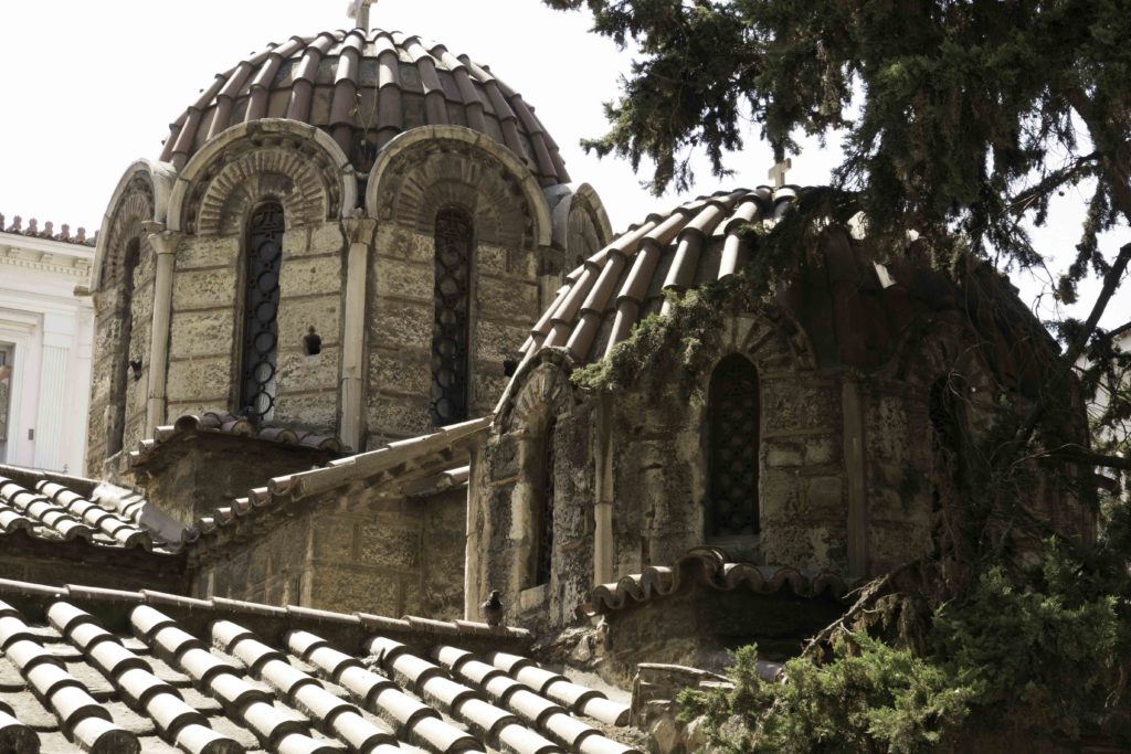 Byzantine church in Monastiraki, Athens, Greece
