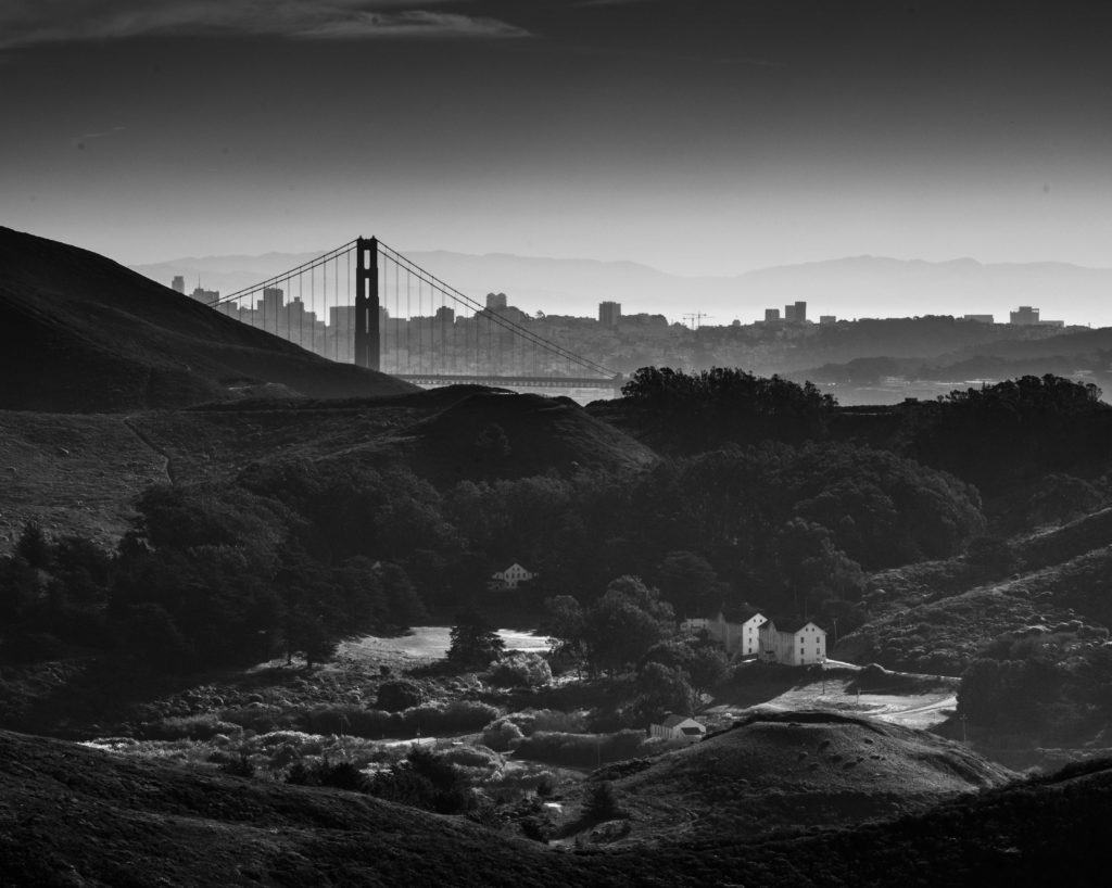 View from Battery Townsley, Fort Cronkhite, Marin Headlands, Golden Gate National Recreation Area, San Francisco, California