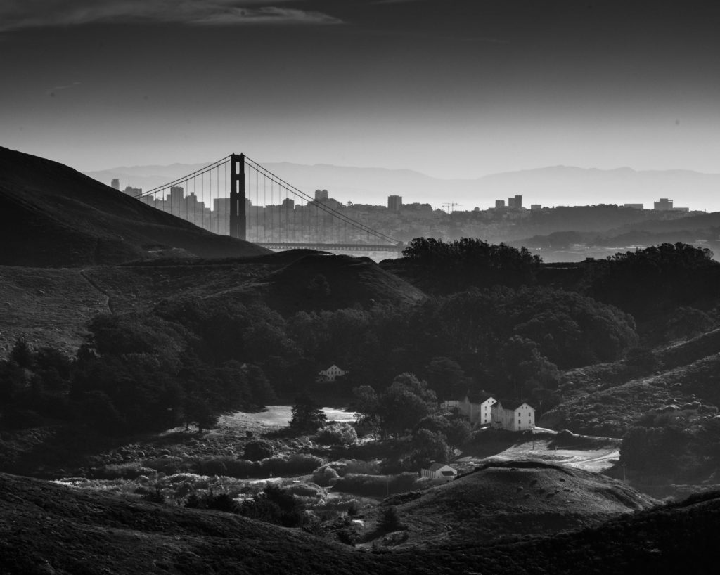 View from Battery Townsley, Fort Cronkhite, Marin Headlands, Golden Gate National Recreation Area, San Francisco, California