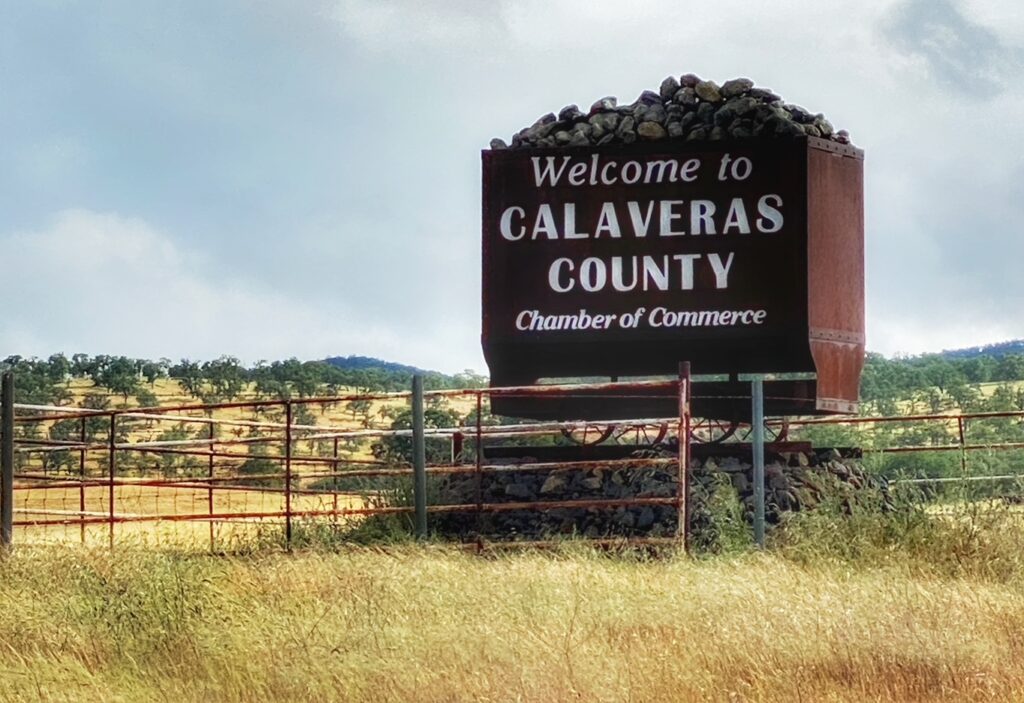 Gateway to Calaveras County, Gold Country, Sierra Nevada Mountain foothills, California