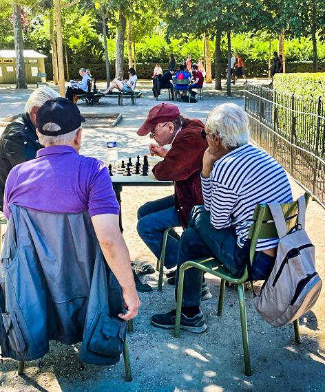 Chess in the park, Paris, France