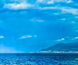 The Straits of Messina, Sicily, Italy