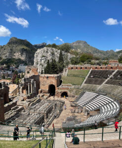 Taormina ancient theater- 2nd largest in Sicily after Siracusa