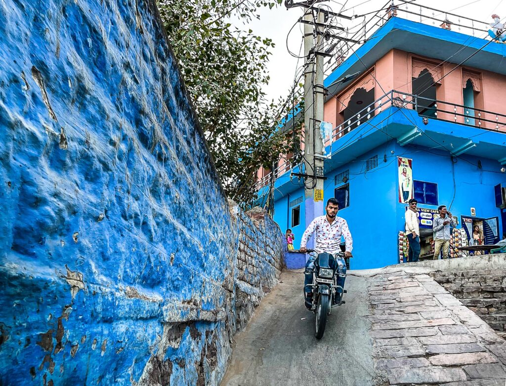 Streets of Jodhpur, the blue city, Rajasthan, India