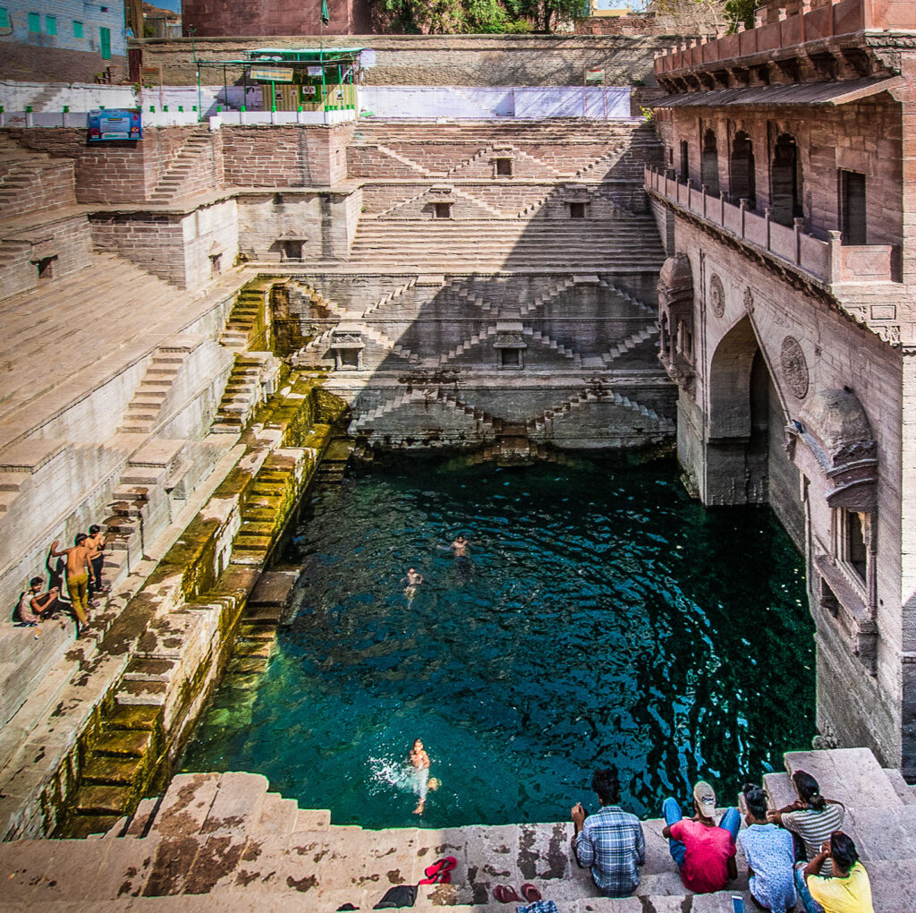 Toorji Ka Jhalra – the stepwell in Jodhpurr, the blue city, Rajasthan, India