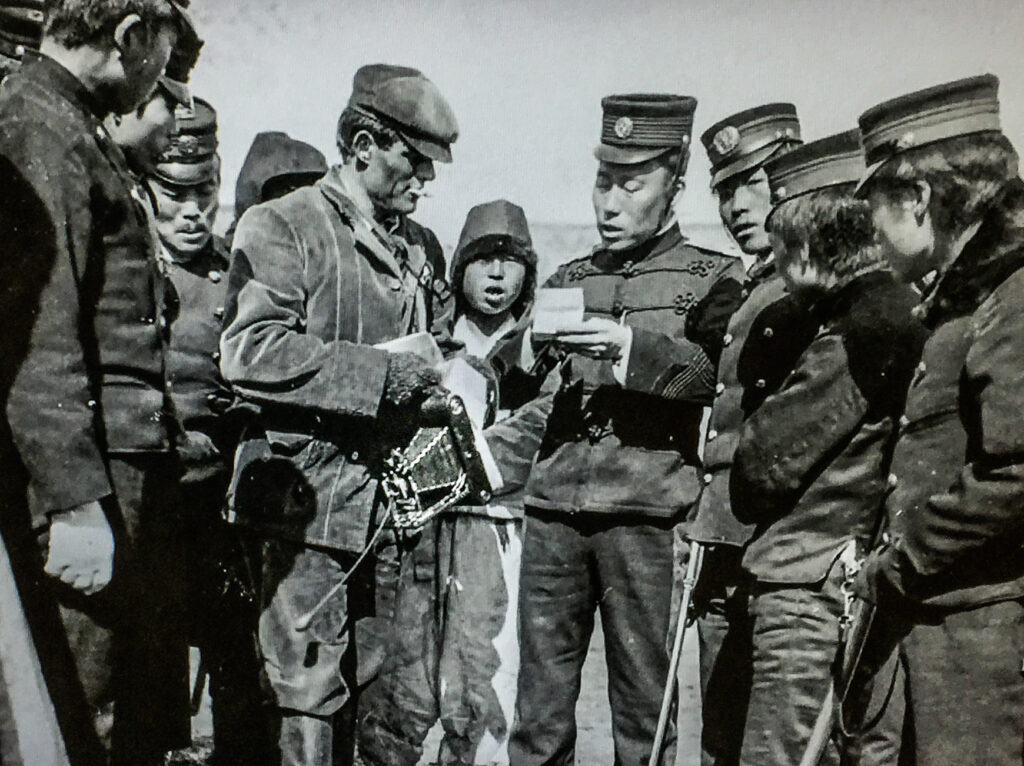 Jack London with Japanese soldiers in Korea, Jack London State Park, Glen Ellen, Sonoma Valley, California