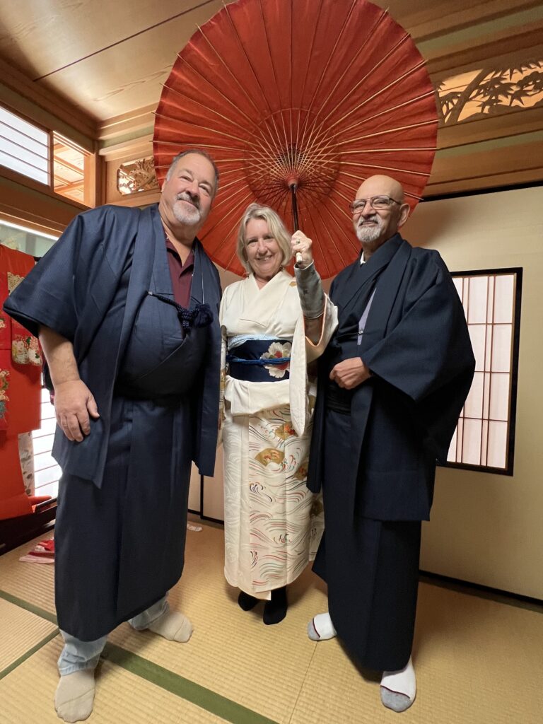 Dressed in Kimonos
