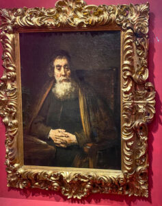 Rembrandt, 1665, "A Rabbi", Uffizi gallery, Florence, Italy