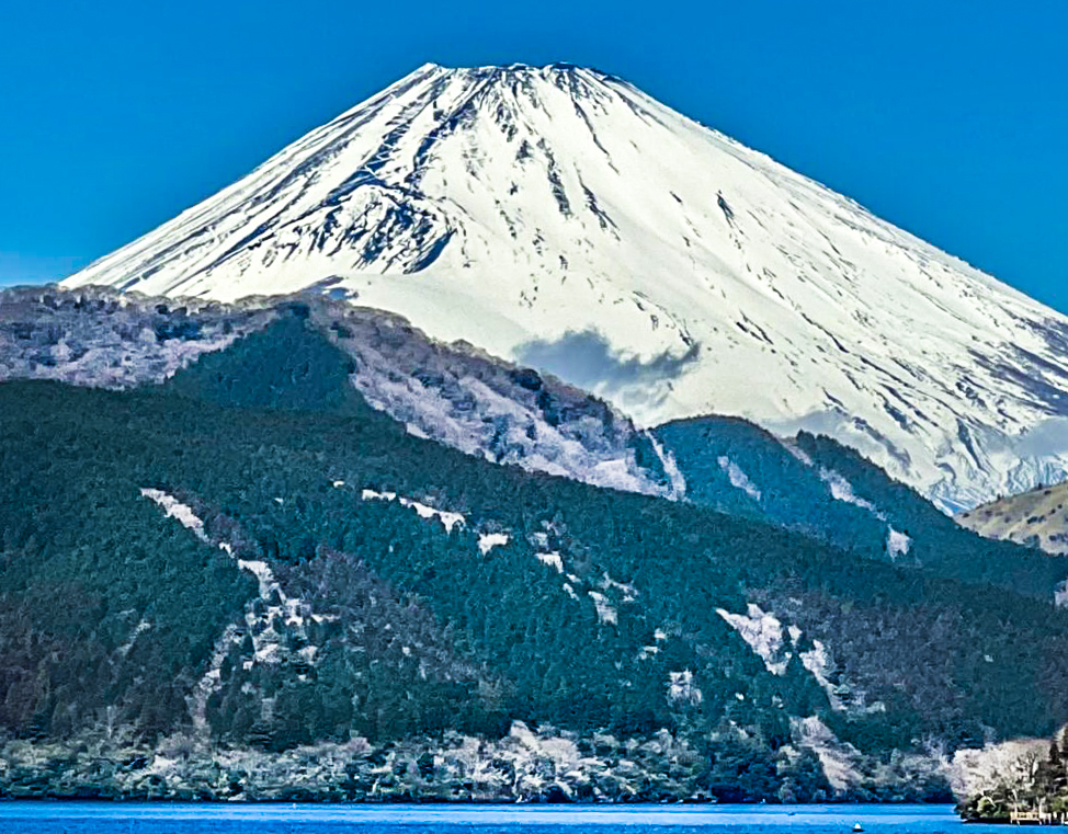 Mount Fuji from Lake Ashi, Japan