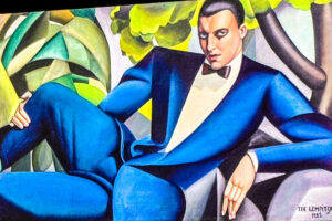 Portrait of Baron Raul Kuffner, the Art Deco goddess of desire, Art Deco Portraitist Tamara de Lempicka, exhibit at the DeYoung museum, San Francisco, California