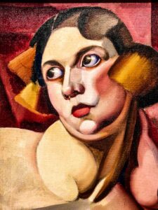 Portrait of Bibi Zogbé (1923), Art Deco Portraitist Tamara de Lempicka, exhibit at the DeYoung museum, San Francisco, California
