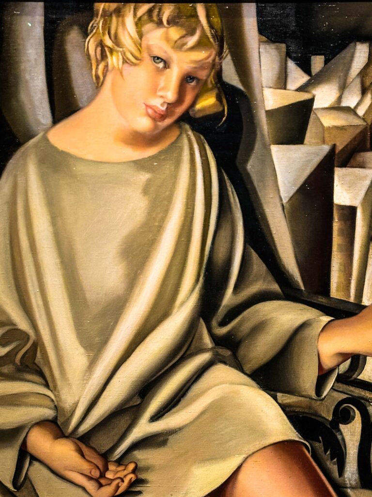 Portrait of Kisette, Art Deco Portraitist Tamara de Lempicka, exhibit at the DeYoung museum, San Francisco, California