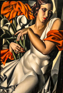 Portrait of Ira Perrot, Art Deco Portraitist Tamara de Lempicka, exhibit at the DeYoung museum, San Francisco, California