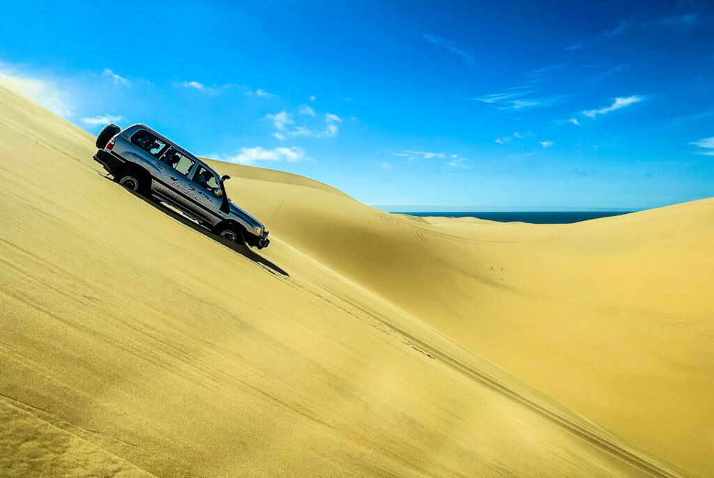 Sandwich Harbour driving, Namibia