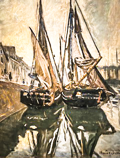 Claude Monet (Boats) France 1868, Calouste Gulbenkian Museum, Lisbon, Portugal