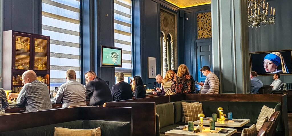 The Post Room bar, Beacon Grand Hotel, San Francisco, California