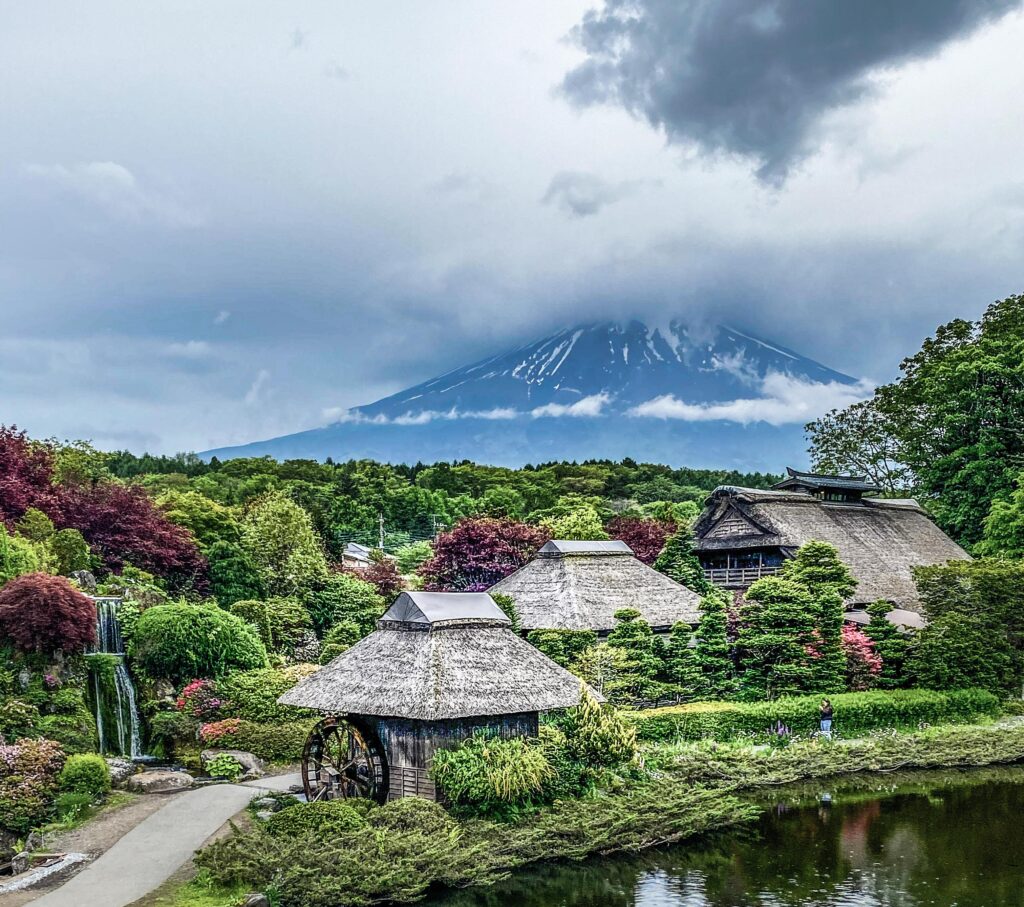 Mt. Fuji viewed from Ohsino Hakkai, Japan