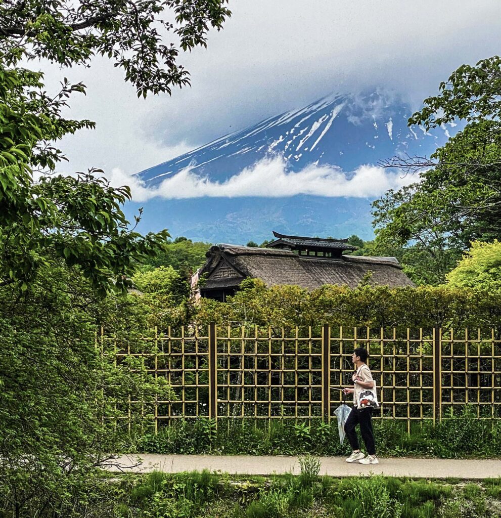 Mt. Fuji view from Ohsino Hakkai, Japan 