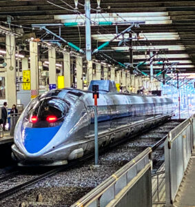 Efficient Japanese trains, Hiroshima, Japan
