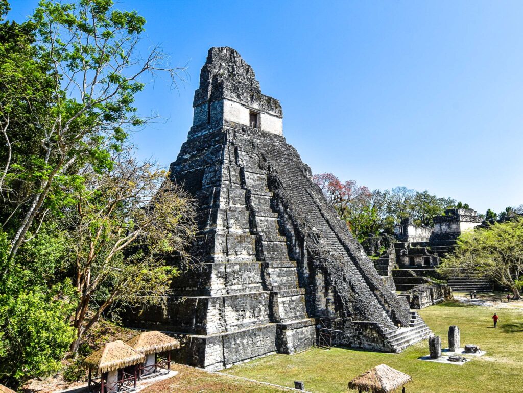 Temple of the Jaguar in Great Plaza, Tikal, Guatemala