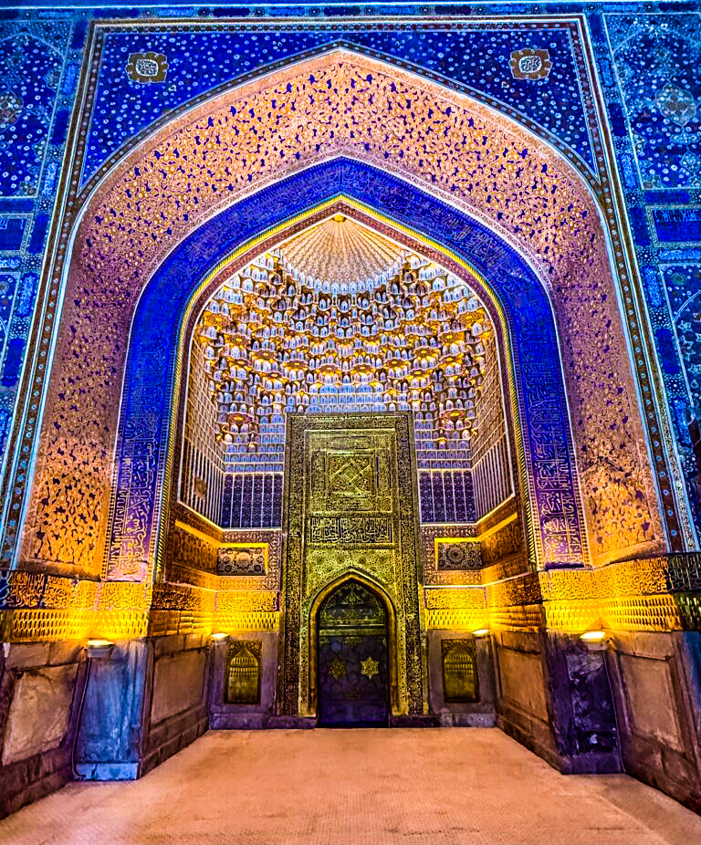 Golden Mosque Mihrab, Bukhara, Uzbeckistan