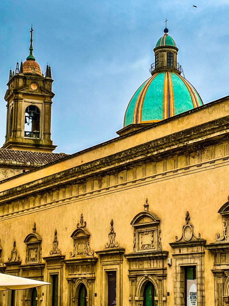 San Giocoma Dome and bell tower, Caltagirone, Sicily