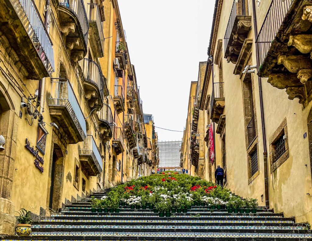 Scalinta de Santa Maira del Monte steps, Caltagirone, Sicily
