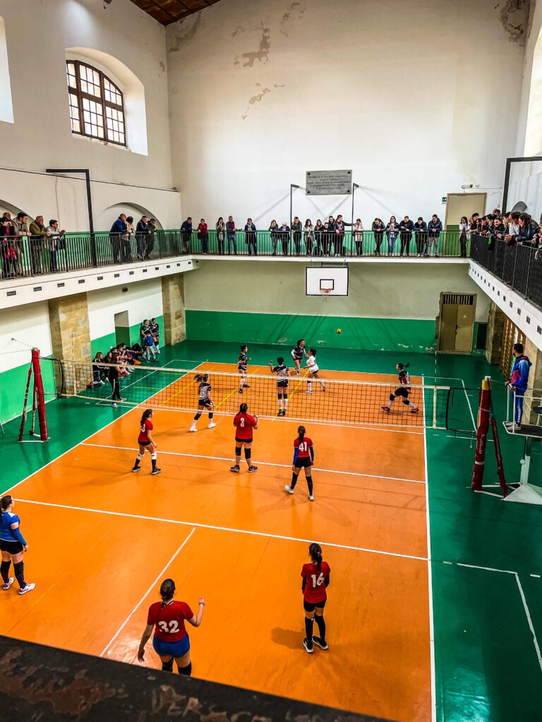 Volleyball match on Mother's Day in Caltagirone, Sicily