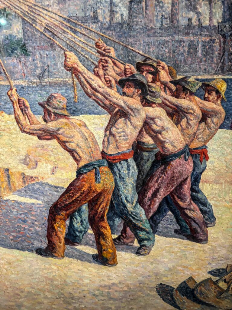 The Pile Drivers, painting by Maximilien Luce, Musée de Montmartre, Paris, France